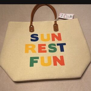 NWT GOOD VIBES Beach Bag